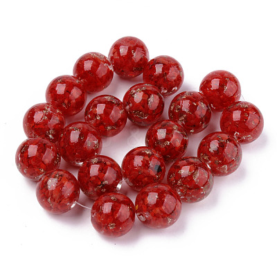 Handmade Gold Sand Lampwork Beads LAMP-S194-008C-06-1