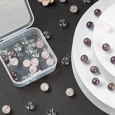 45Pcs 3 Style Natural & Synthetic Gemstone Beads G-FS0001-37-1
