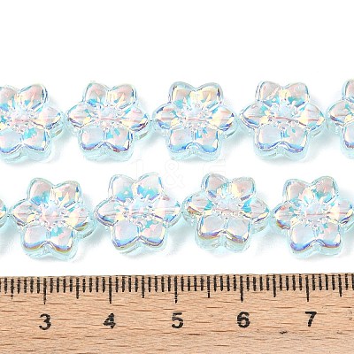 Electroplate Glass Beads Strands EGLA-P069-02A-AB03-1