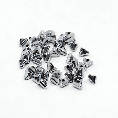 Electroplate Non-magnetic Synthetic Hematite Beads Strands G-J225B-08-1