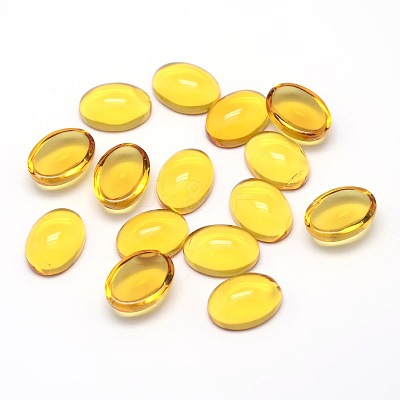 K9 Glass Cabochons Oval Flat Back Cabochons GGLA-L002B-03-1