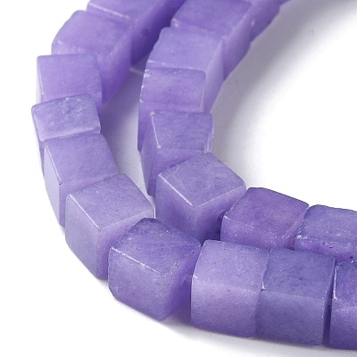Natural Dyed White Jade Beads Strands G-Q008-C01-01E-1