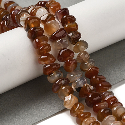 Natural Red Agate Beads Strands G-NH0017-C01-01-1