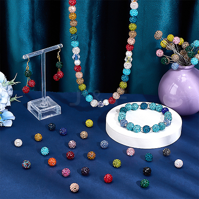 Pave Disco Ball Beads RB-PH0008-21-1