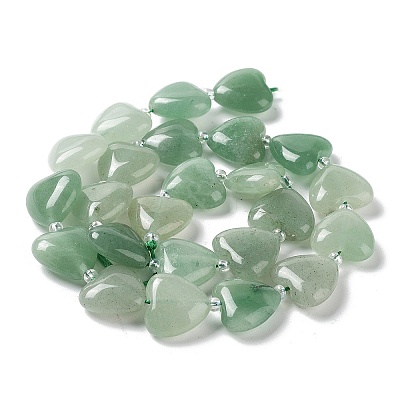 Natural Green Aventurine Beads Strands G-E614-A15-01-1