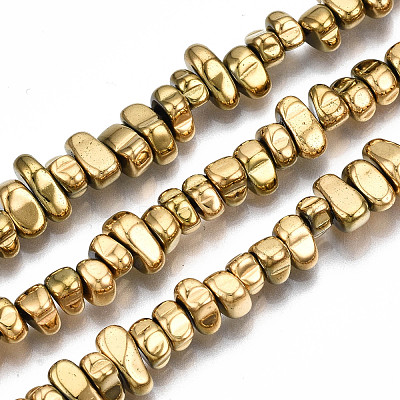 Electroplate Non-magnetic Synthetic Hematite Beads Strands G-T114-93G-1