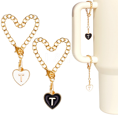 2 Sets Alloy Enamel Cup Pendant Decorations HJEW-SC0001-56T-1