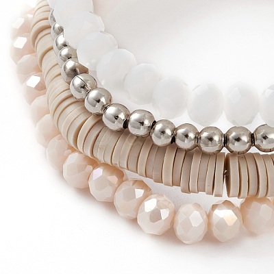 4Pcs Stretch Bracelets BJEW-JB05885-1
