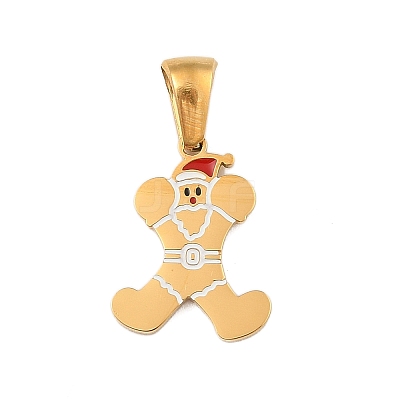 Christmas Theme 304 Stainless Steel Pendants STAS-R007-01X-G-1