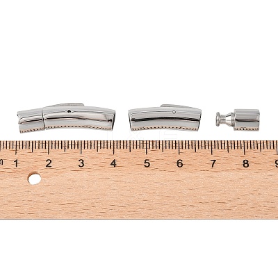 Tarnish Resistant Column 316 Surgical Stainless Steel Bayonet Clasps X-STAS-A021-5mm-1