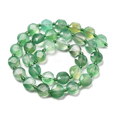 Dyed & Heated Natural Agate Beads Strands G-C116-A84-01-1