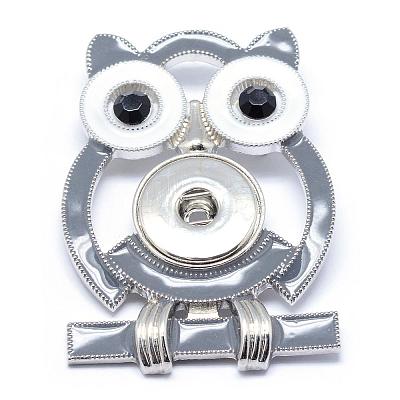Alloy Snap Brooch Makings PALLOY-Q315-17-1