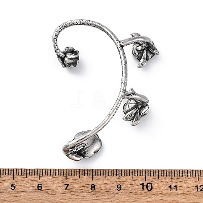 316 Surgical Stainless Steel Cuff Earrings EJEW-E300-25AS-02-1