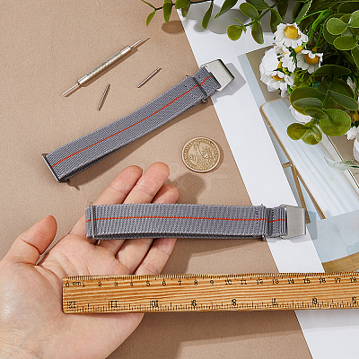 Nylon Watch Bands AJEW-WH0643-117C-1