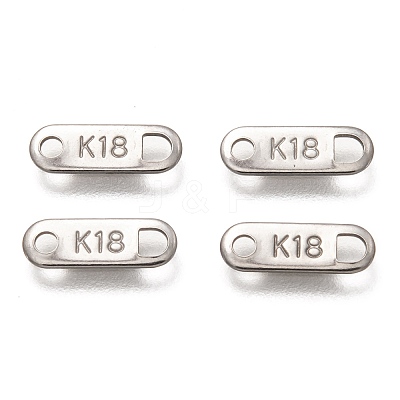 Tarnish Resistant 304 Stainless Steel Slice Chain Tabs STAS-Z024-02P-1