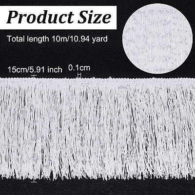 10M Polyester Fringe Trimmings DIY-OC0011-45-1