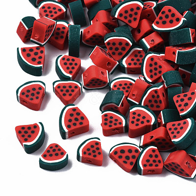 Handmade Polymer Clay Beads CLAY-R069-01J-1