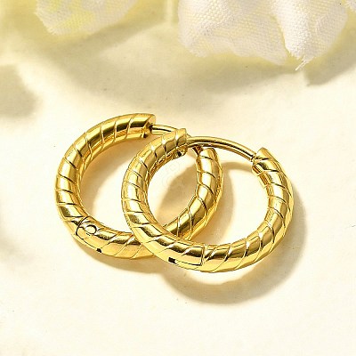 304 Stainless Steel Hoop Earrings for Women EJEW-M068-11C-G-1