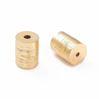 Brass Drawbench Beads X-KK-K241-02G-1