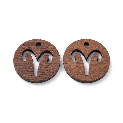 Walnut Wood Laser Cut Pendants WOOD-Q051-06L-1