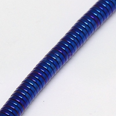 Electroplate Non-magnetic Synthetic Hematite Beads Strands G-J164A-4mm-05-1