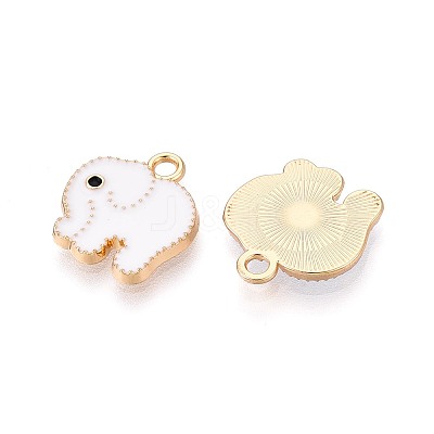 Alloy Enamel Charms PALLOY-T092-31G-02-1