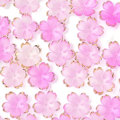 50Pcs Acrylic Bead Caps OACR-YW0002-67F-1