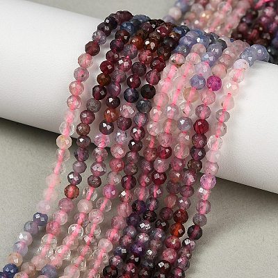 Natural Tanzanite & Colorful Spinel Beads Strands G-Z106-A04-3mm-1