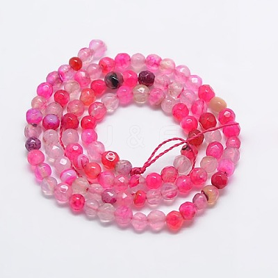 Natural Agate Round Beads Strand G-L084-4mm-10-1
