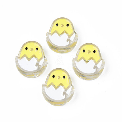 Transparent Acrylic Beads ACRC-S039-07G-1