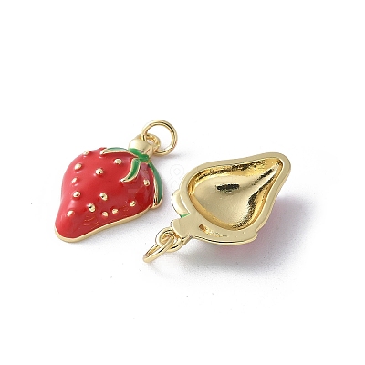 Brass Enamel Pendants KK-D336-04G-02-1