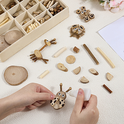 Handmade DIY Wooden Craft Kit DIY-WH0899-812-1