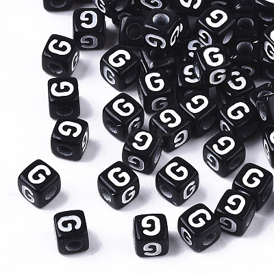 Opaque Acrylic Beads LS-SACR-N002-01G-1
