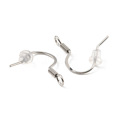 Tarnish Resistant 316 Surgical Stainless Steel French Hooks with Coil STAS-E163-58P-1