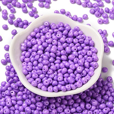 6/0 Opaque Baking Paint Glass Seed Beads X1-SEED-M012-02A-11-1