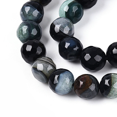Dyed & Heated Natural Fire Crackle Agate Beads Strands G-N359-01B-02-1
