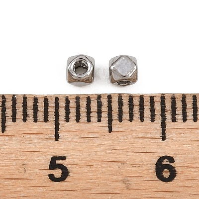 304 Stainless Steel Beads STAS-D394-02J-P-1