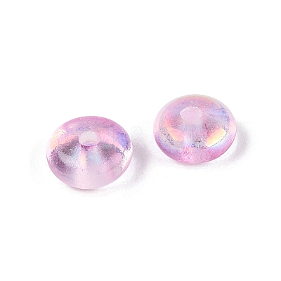Baking Paint Electroplate Transparent Glass Beads EGLA-Q141-01A-A05-1