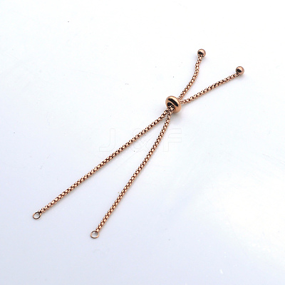 Adjustable 201 Stainless Steel Slider Bracelets Making STAS-S105-JN646-3-1