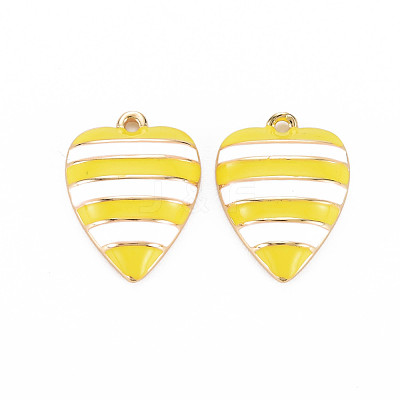 Brass Enamel Pendants KK-S364-030-1