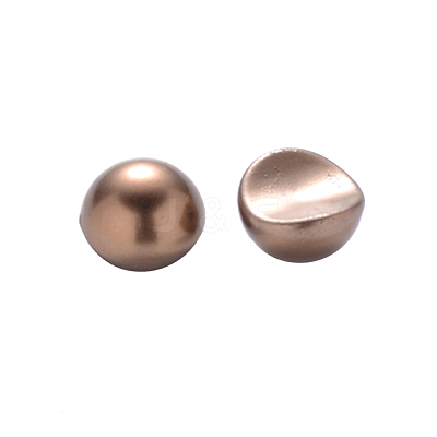 Half Round ABS Plastic Imitation Pearl Cabochons MRMJ-Q092-8mm-D02-1