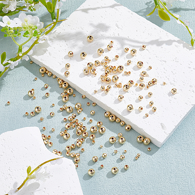 300Pcs 5 Style Brass DIY Beads FIND-WR0011-99-1