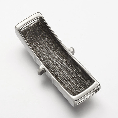 304 Stainless Steel Slide Charms STAS-P169-19AS-1