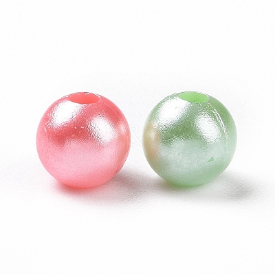 Imitation Pearl Acrylic Beads X-OACR-E013-29B-1
