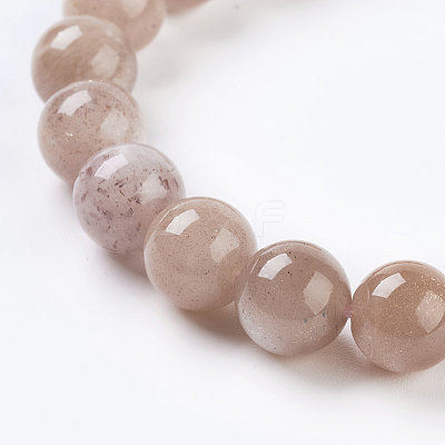 Natural Sunstone Beads Strands G-G099-8mm-14-1