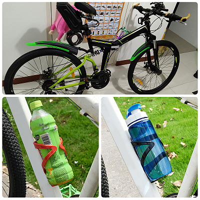 Aluminum Alloy Bicycle Drink Water Bottle Cup Holder Cage AJEW-WH0143-30D-1