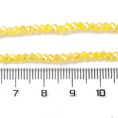 Baking Electroplate Glass Beads Strands DGLA-A039-J2MM-B23-1