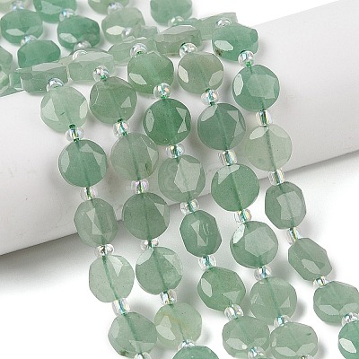 Natural Green Aventurine Beads Strands G-N342-77B-1