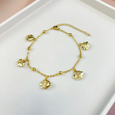 Stainless Steel Ocean Aniamls Charm Anklets WGE5C5C-03-1