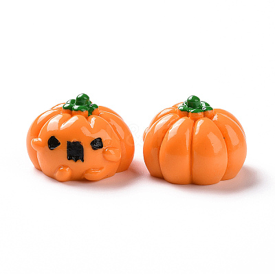Halloween Opaque Resin Cabochons LS-RESI-D063-15B-1
